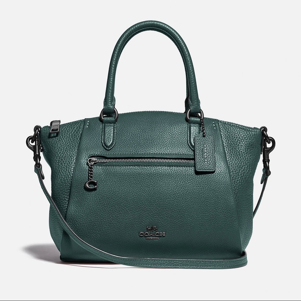 Coach Elise Satchel Crossbody Hand Bag Gunmetal